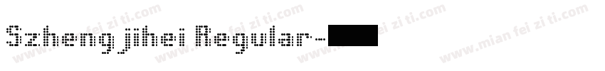 Szhengjihei Regular字体转换